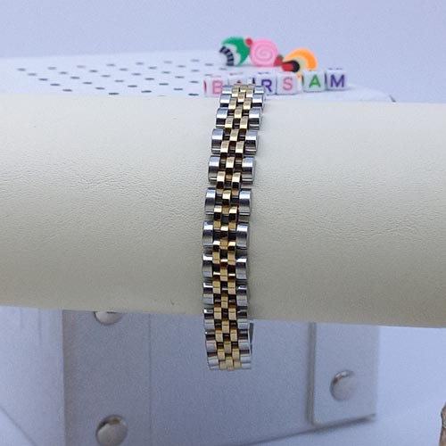 قیمت دستبند rolex رولکس سیلور طلایی