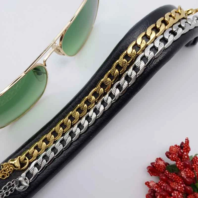 خرید آنلاین دستبند سیلور طلایی کارتیه