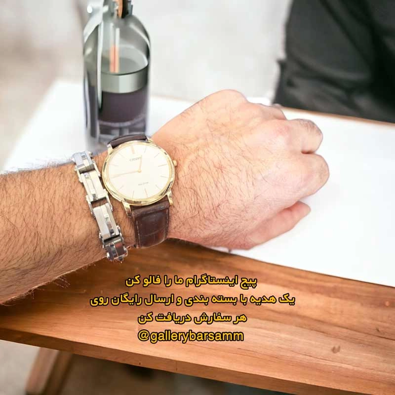 قیمت دستبند جدید استیل مردانه