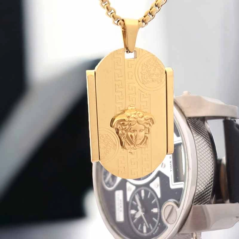 خرید اینترنتی گردنبند آویز مردانه ورساچه