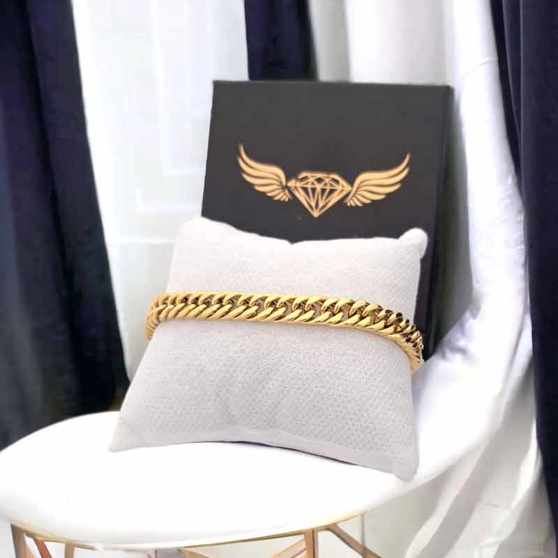 خرید آنلاین دستبند استیل طلایی مردانه زنانه کارتیه cartier