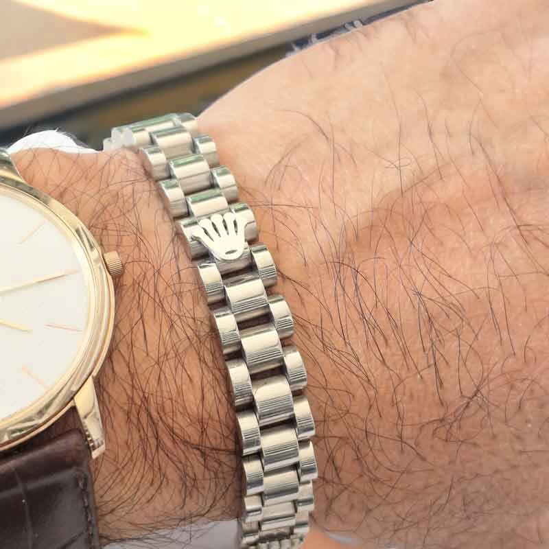 قیمت دستبند استیل سیلور مردانه زنانه رولکس rolex