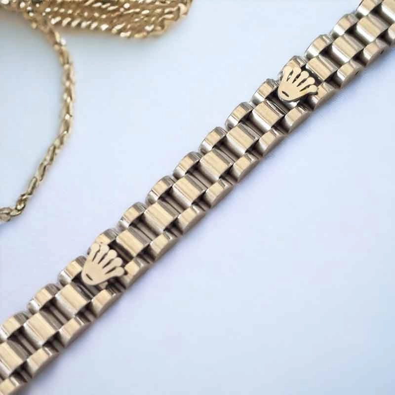 خرید دستبند استیل سیلور مردانه زنانه رولکس rolex