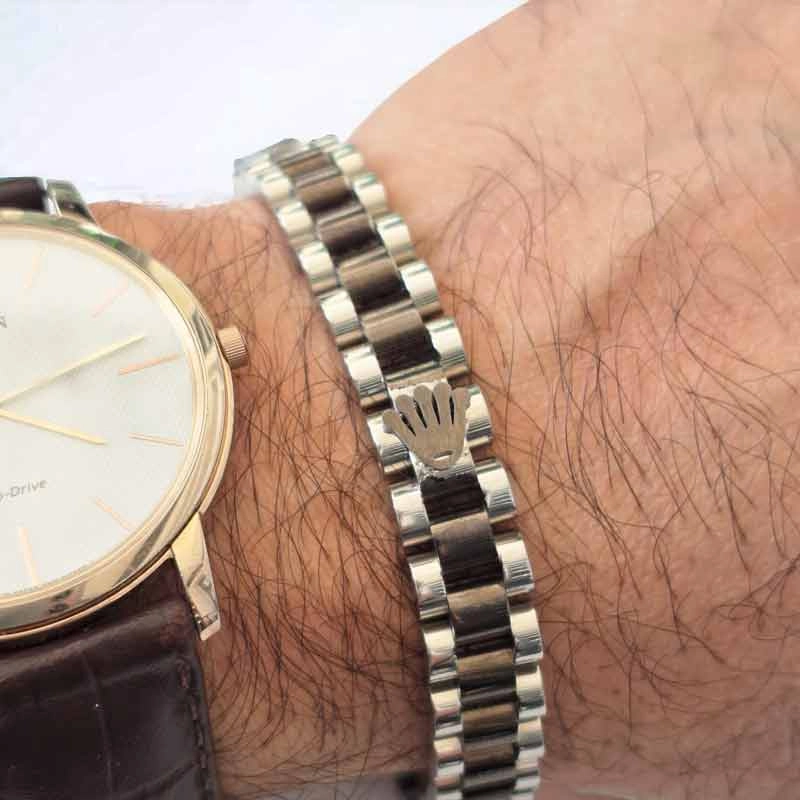 خرید آنلاین دستبند استیل سیلور مشکی مردانه زنانه رولکس rolex
