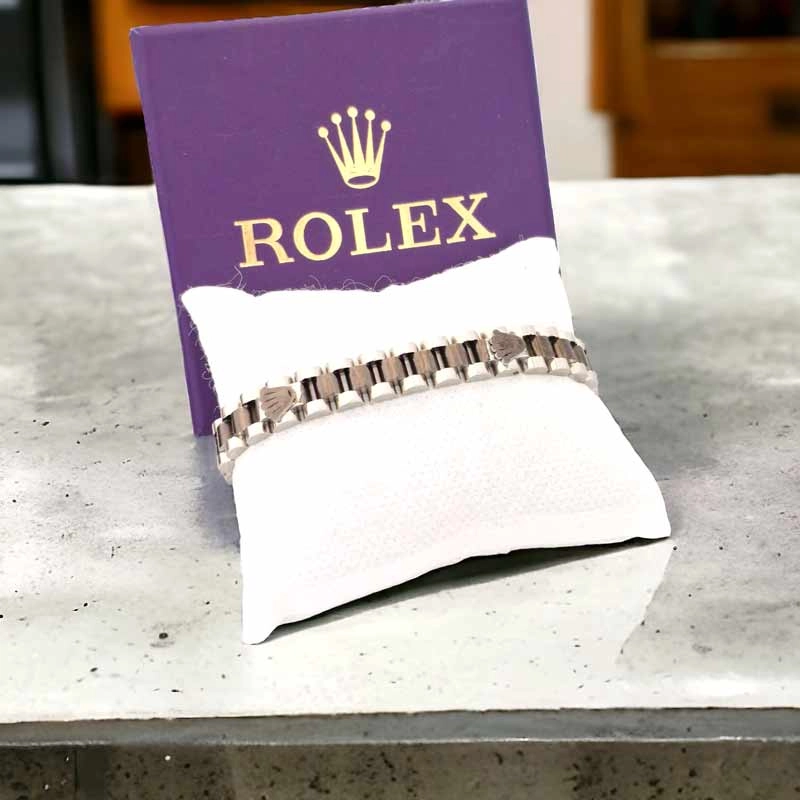 خرید اینترنتی دستبند استیل سیلور مشکی مردانه زنانه رولکس rolex