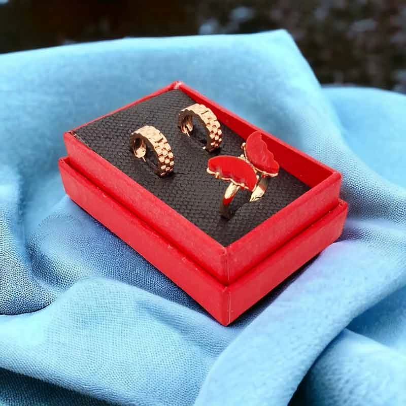 خرید آنلاین گوشواره طرح رولکس حلقه ای طلایی سیلور ژوپینگ xuping