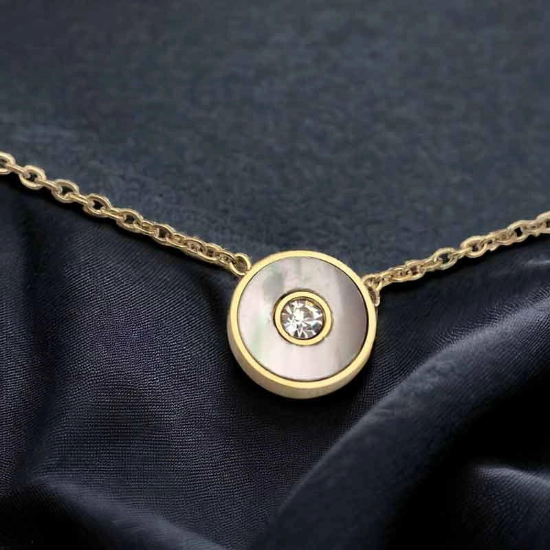 قیمت گردنبند مینیمال استیل زنانه دخترانه ژوپینگ xuping