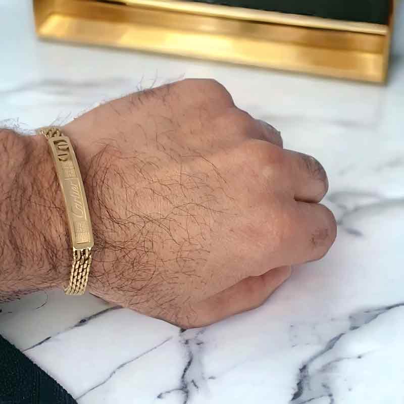 خرید آنلاین دستبند استیل زنانه مردانه کارتیه سیلور Cartier